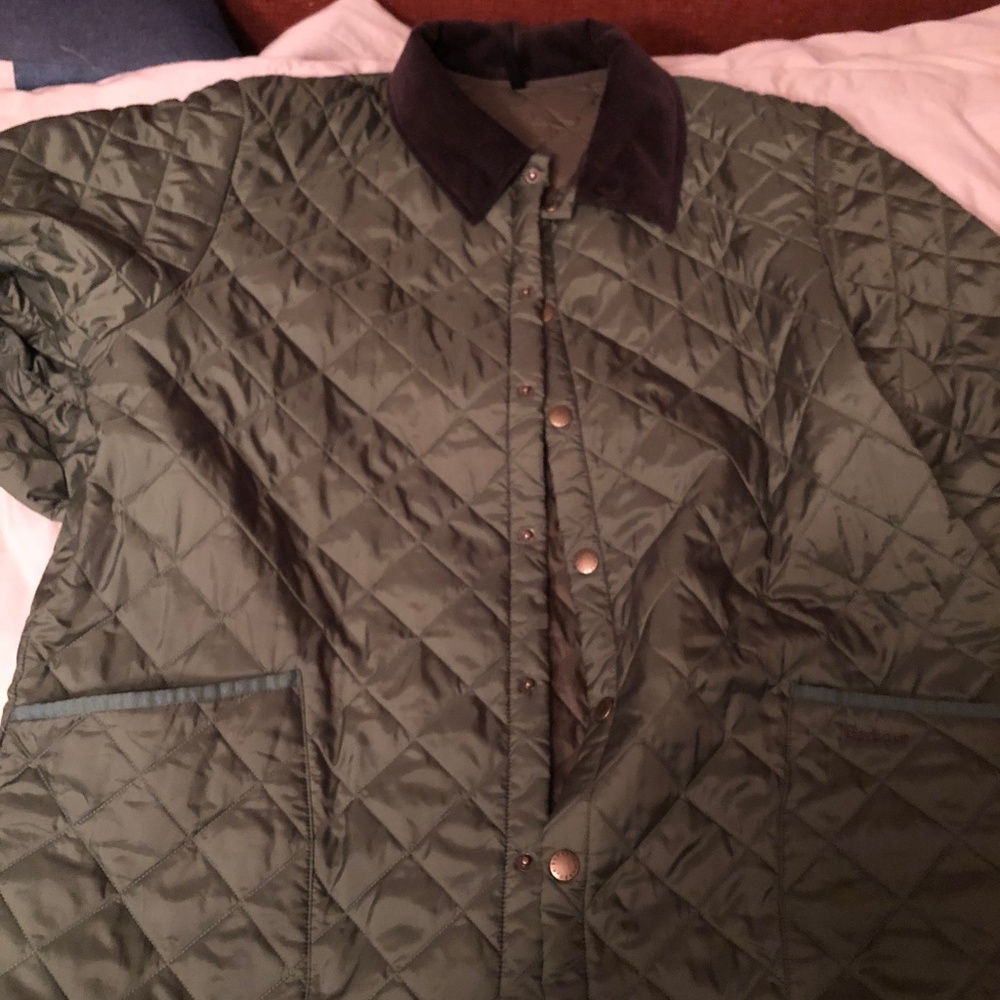 Barbour - Olive Green Quilted Jacket - Men's XXL
